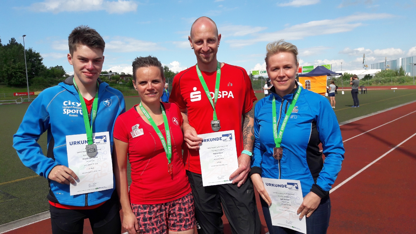 Landestitelkämpfe  im Bahnlauf – mit vier Medaillen für den SC Laage