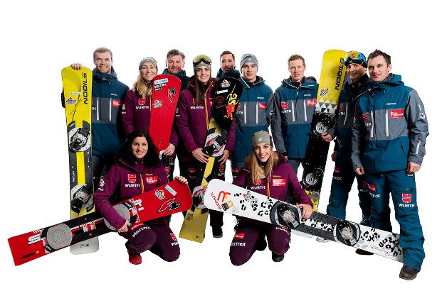 Snowboarder weiter im Aufwind