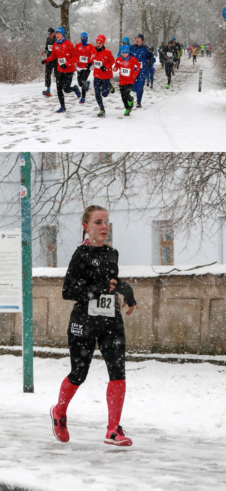 GĂŒstrower Osterlauf trotz Wintereinbruch mit guter Stimmung und tollem Sport
