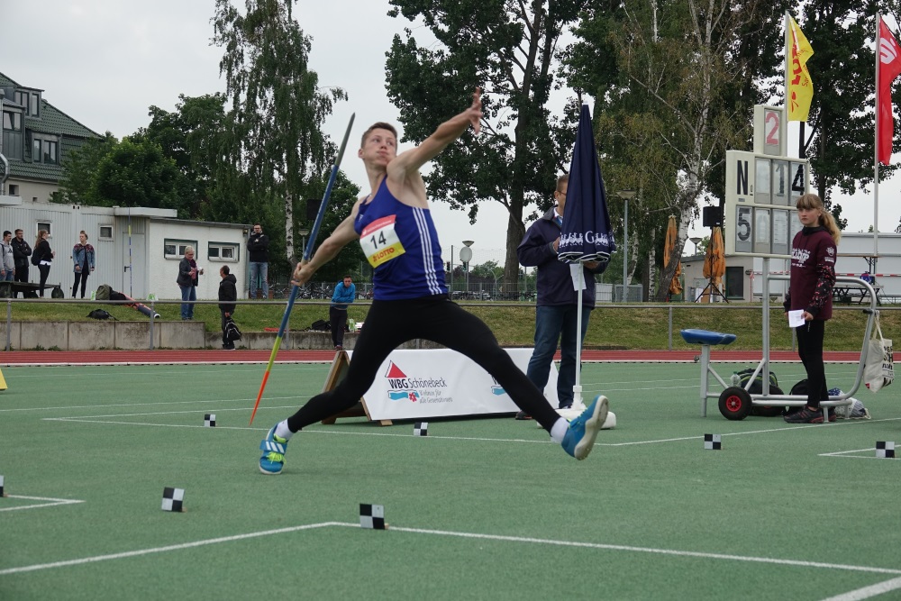 Starke Speerwurf-Leistungen der Athleten des 1.LAV Rostock