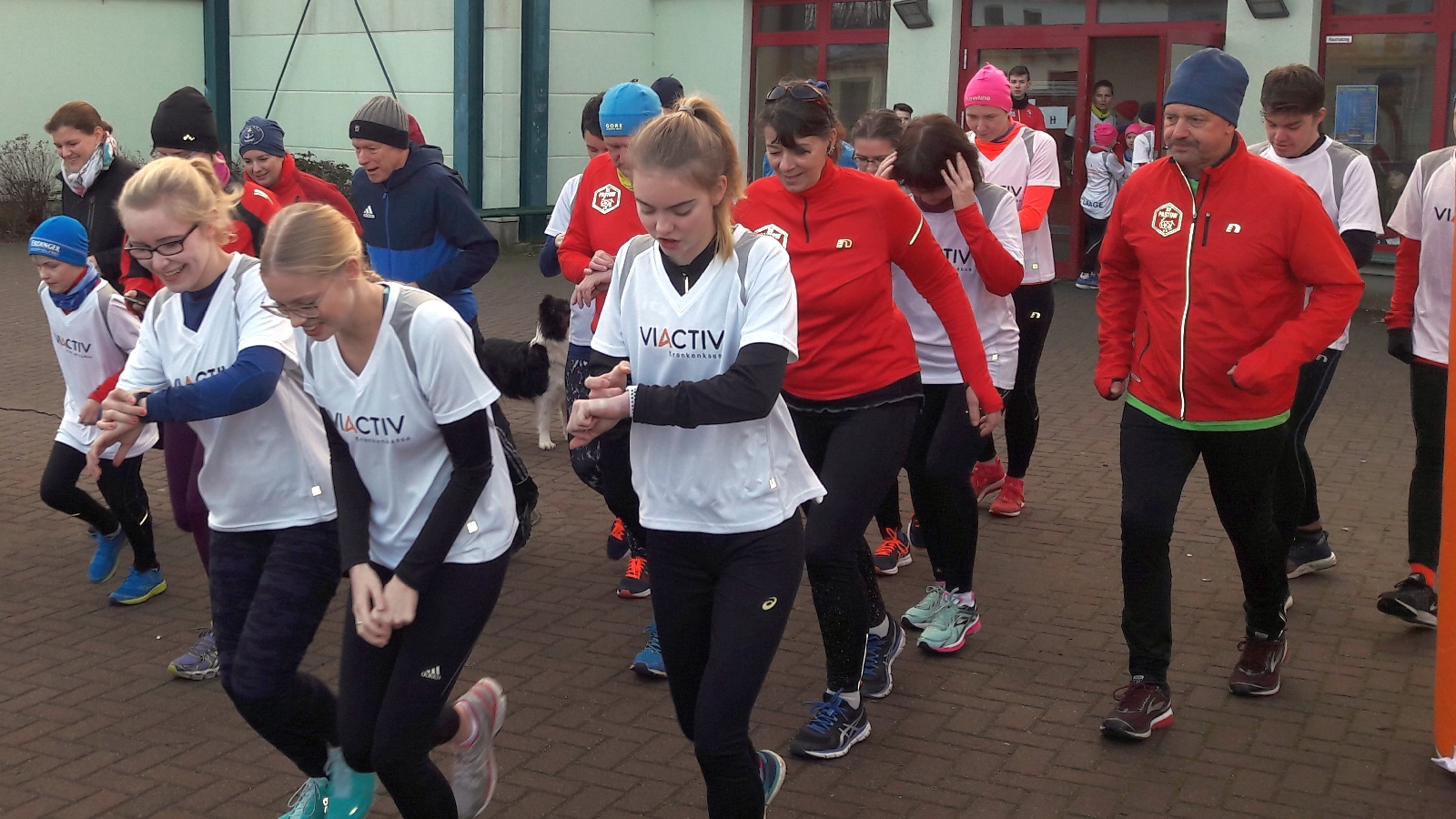 Neujahrsläufer sind in Laage Willkommen