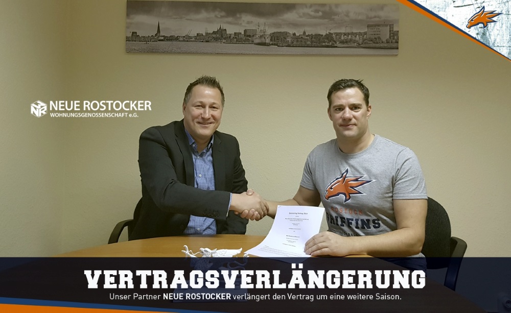 Neue Rostocker Wohnungsgenossenschaft e.G. verlängert Griffins Partnerschaft