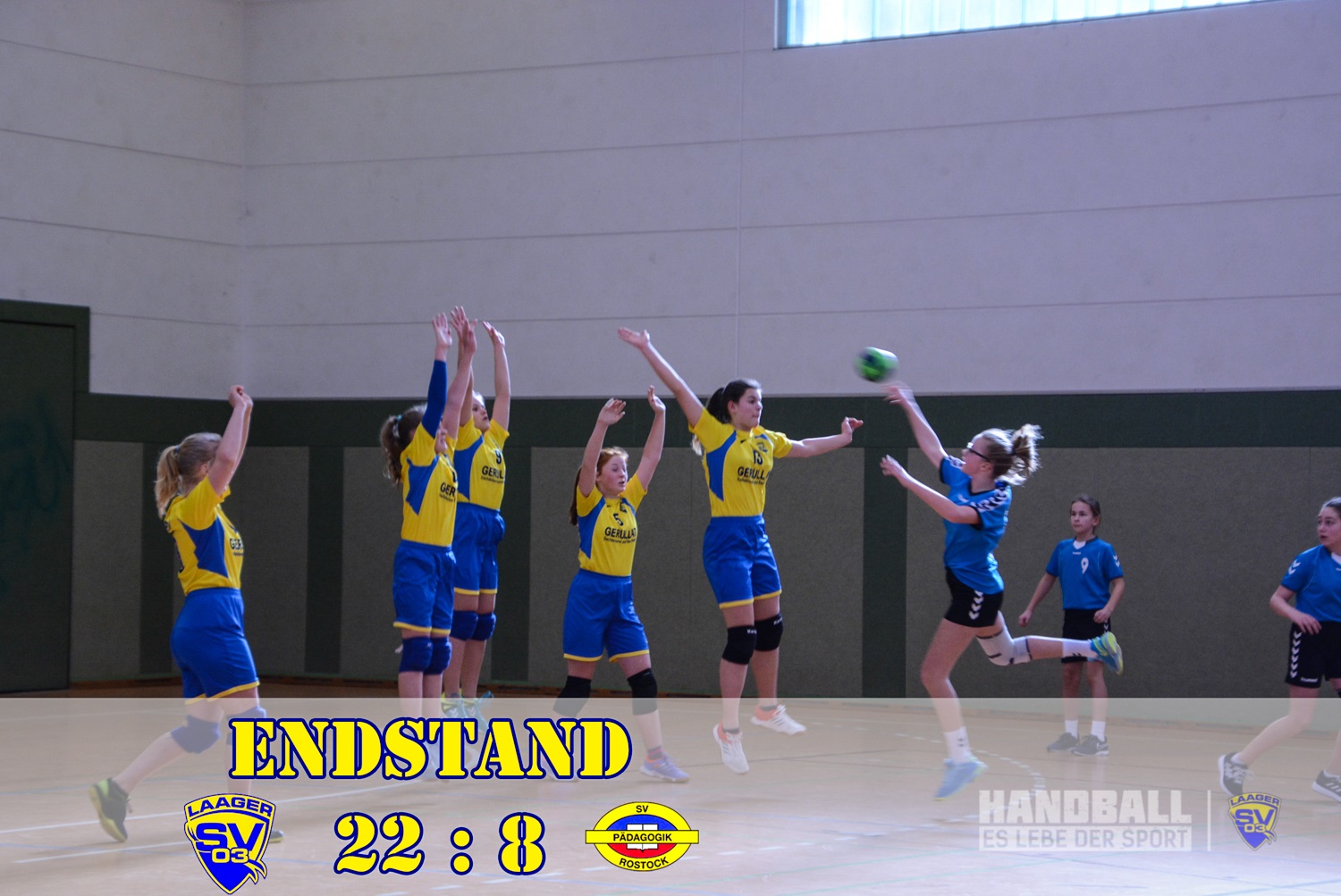 Laager SV 03 – SV Pädagogik Rostock 22:8 (11:13)
