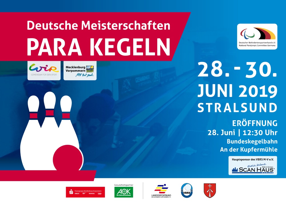 36. Deutsche Meisterschaften Para Kegeln / Bohle in Stralsund