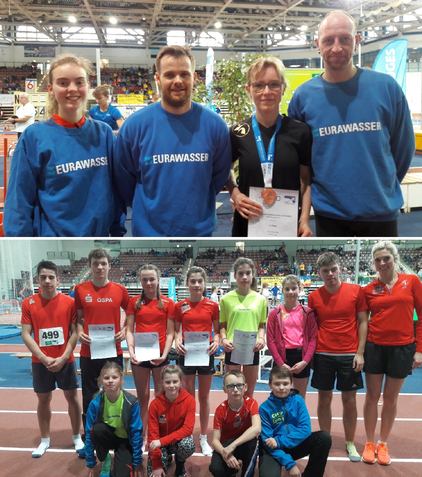 Starke Leistungen der Laager Athleten unterm Hallendach