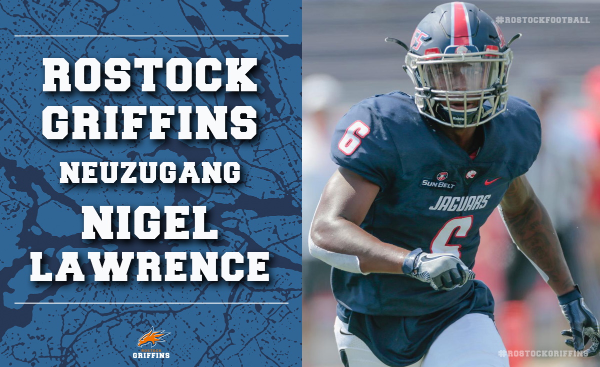 Nigel Lawrence verstärkt das Backfield der Greifen