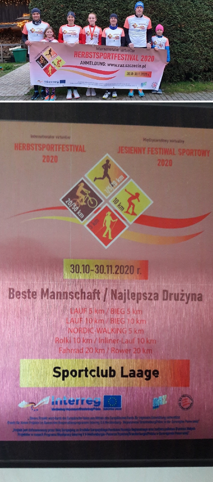 Internationales virtuelles Herbstsportfestival lässt Laager jubeln