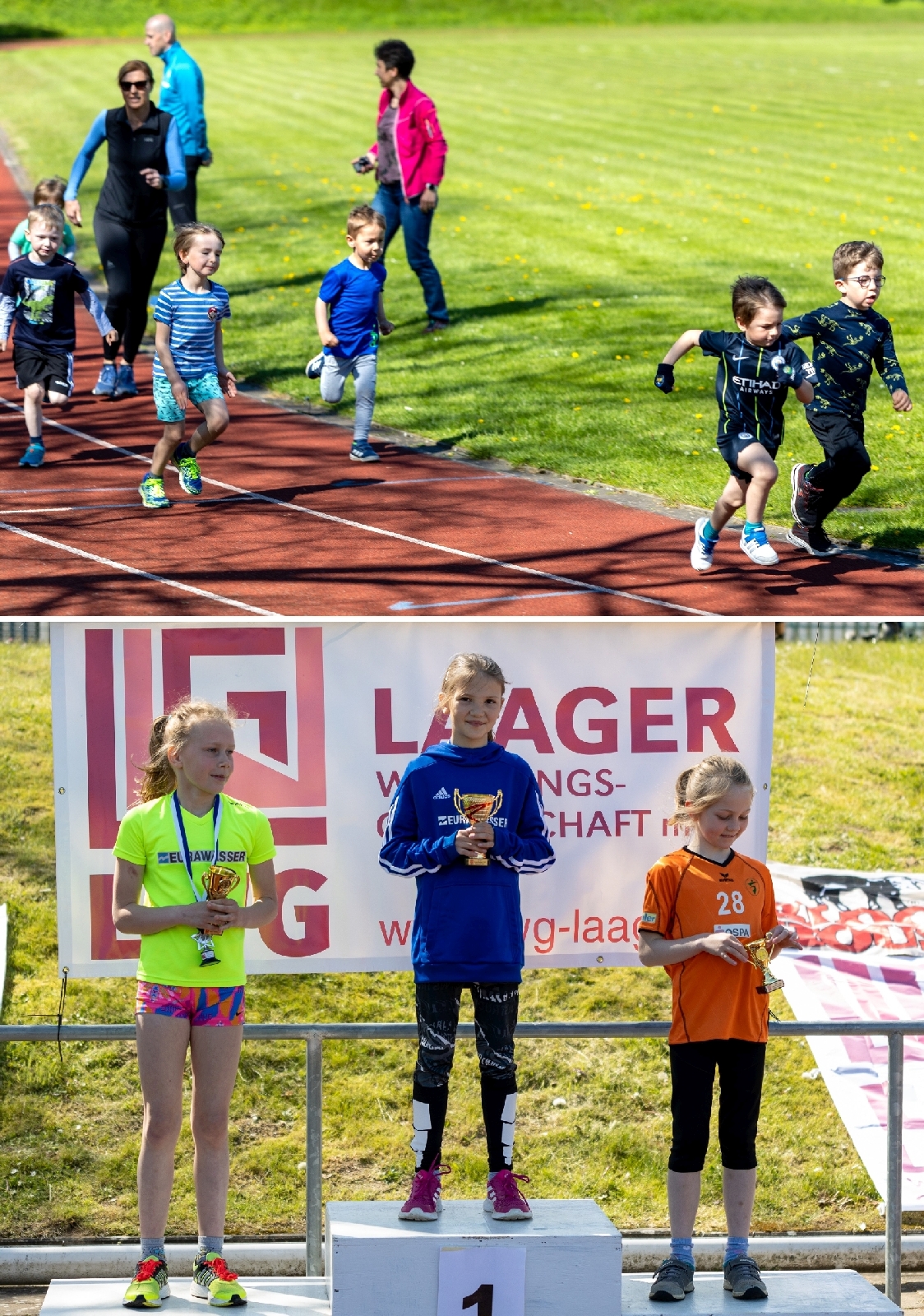 Trainings-Kinderlauf lockte ins Stadion