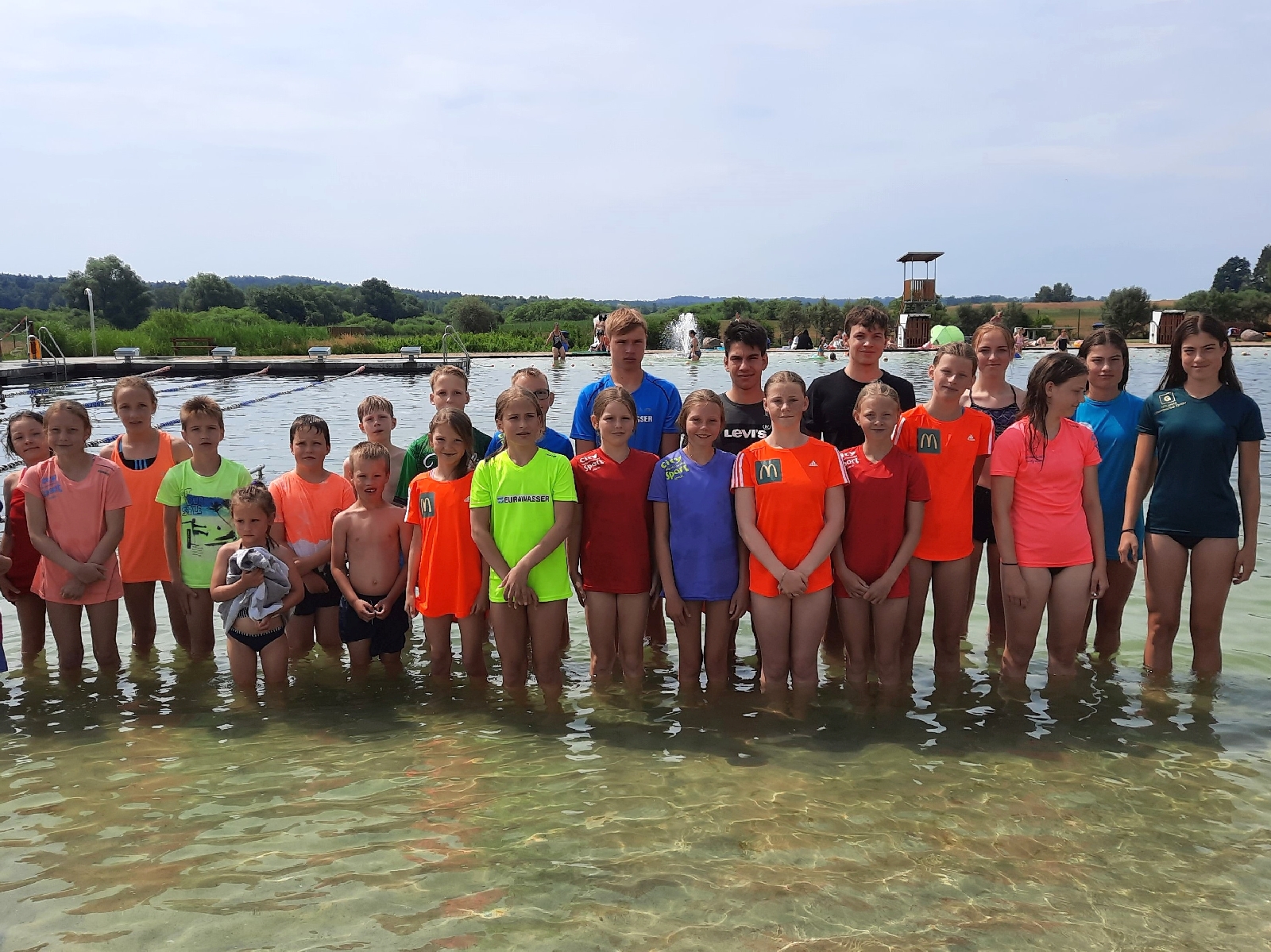 Laager Läufer gehen schwimmen