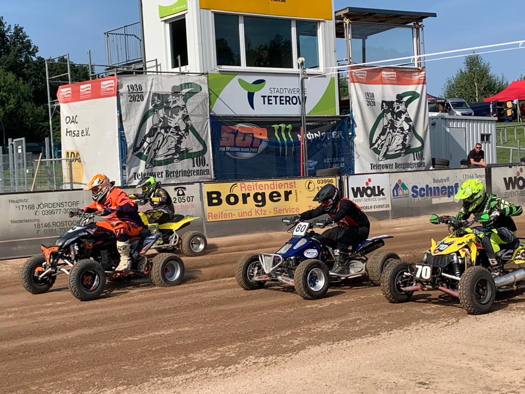 Vierrad-Premiere auf der Teterower Speedwaybahn