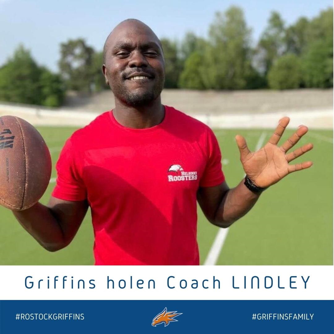 Andrecus Lindley verstärkt den Coaching Staff der Greifen