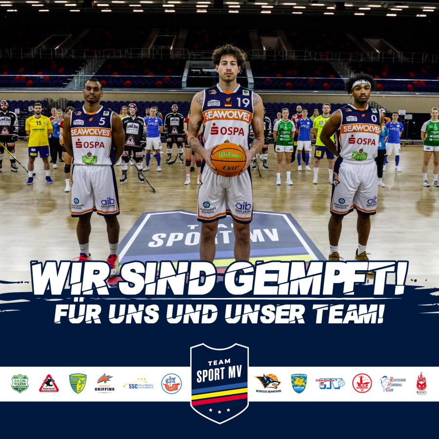 #zusammengegencorona: Bündnis Teamsport MV wirbt für Impfung gegen Corona-Virus