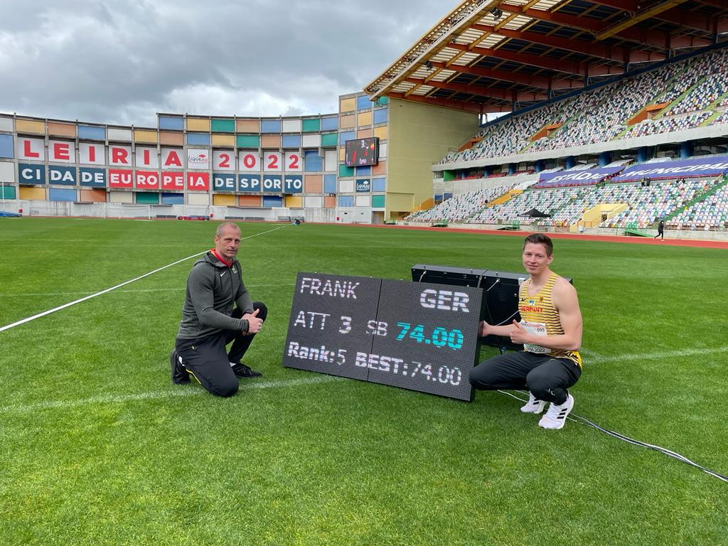 Speerwerfer Eric Frank starker Fünfter bei Europacup in Portugal