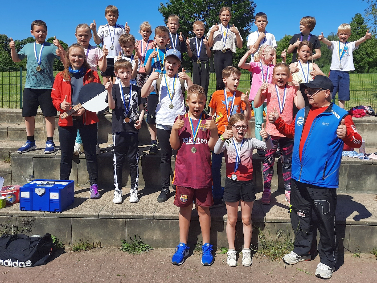 „Warnowkrümel“ sind stolz auf ihr Sportabzeichen