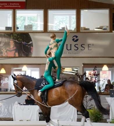 Voltigierer aus MV beim Deutschen Voltigierpokal