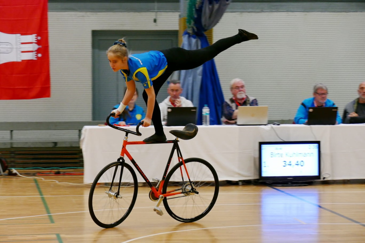 Ländervergleich im Kunstradfahren