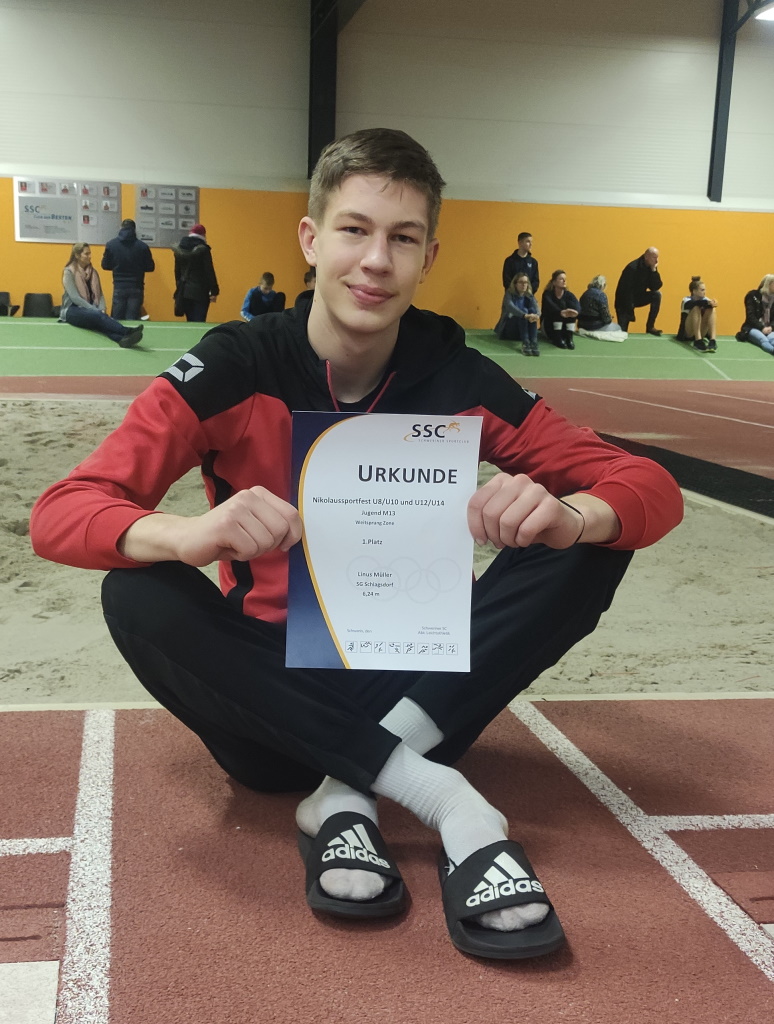 Neue Landeshallenbestleistung im Weitsprung!