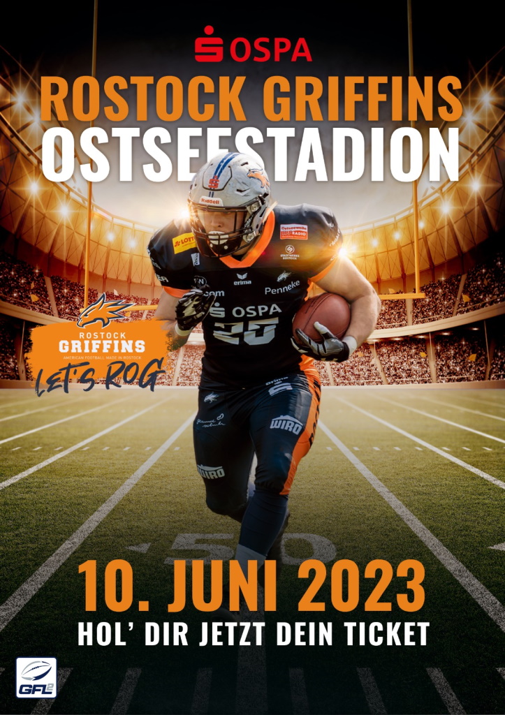 Griffins und American Football auch 2023 im Ostseestadion
