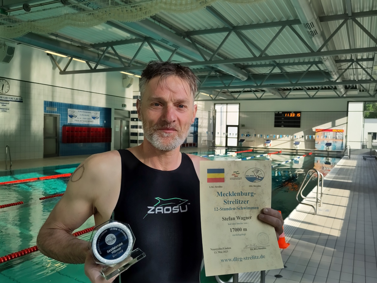 17 Kilometer im Becken zurückgelegt