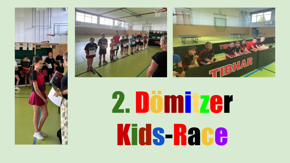 Mit 2. Dömitzer Kids-Race in die neue Tischtennis-Saison