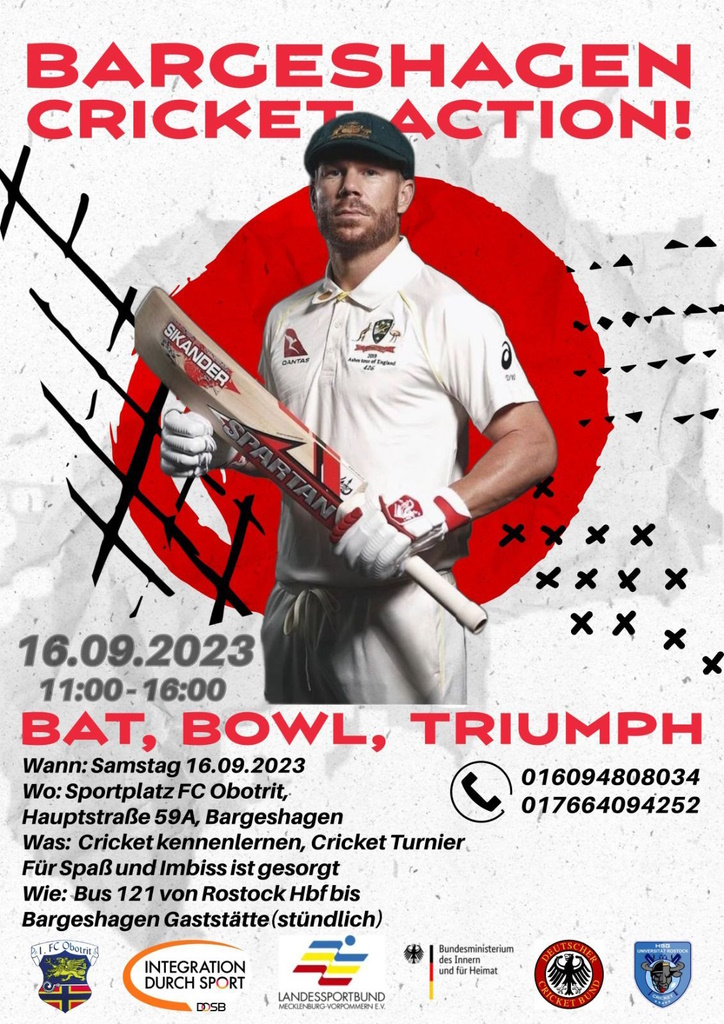 Wismar gewinnt Bargeshagen Cricket Cup 2023