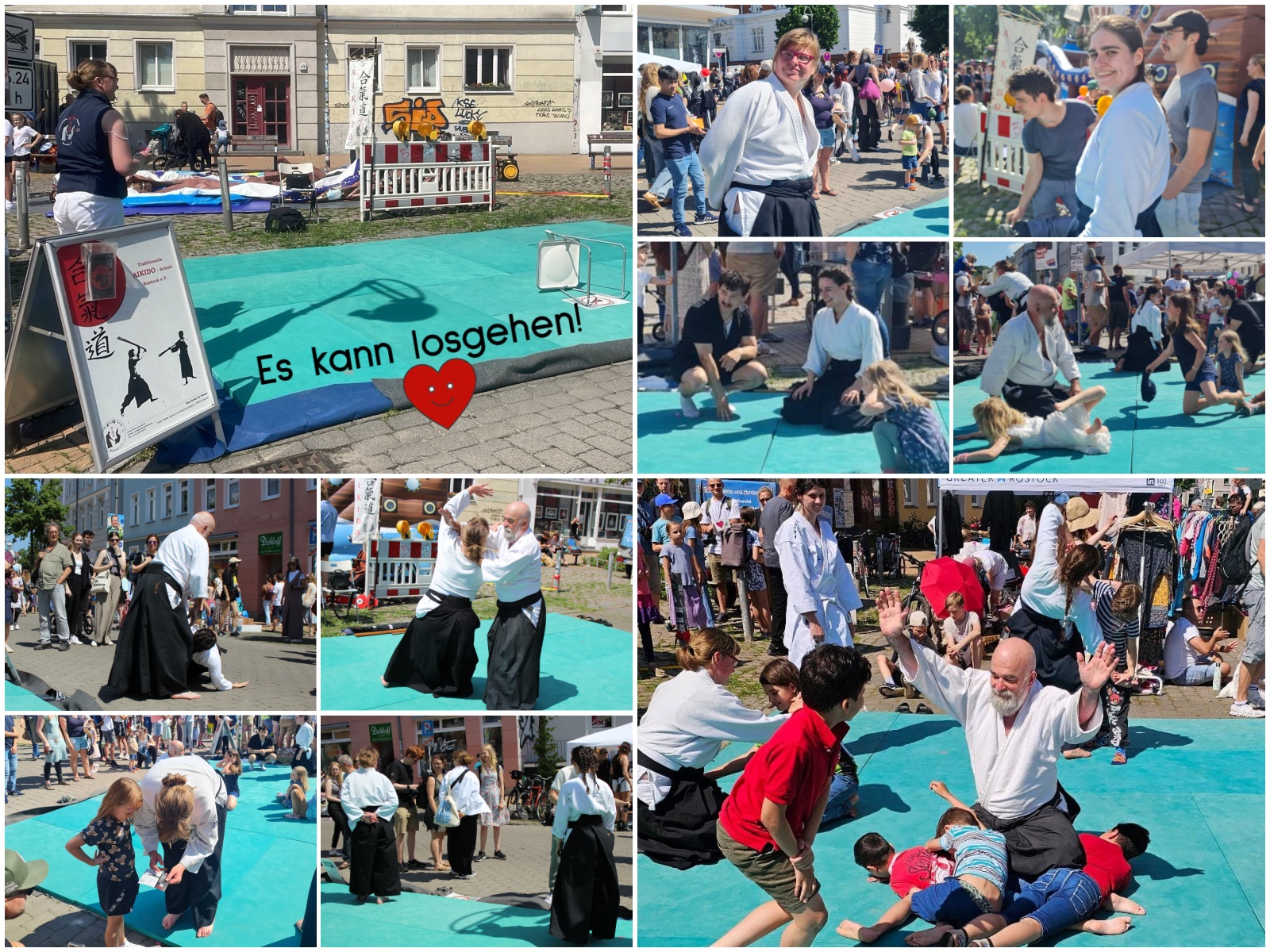 Kampfkunst Aikido auf dem KTV-Fest in Rostock