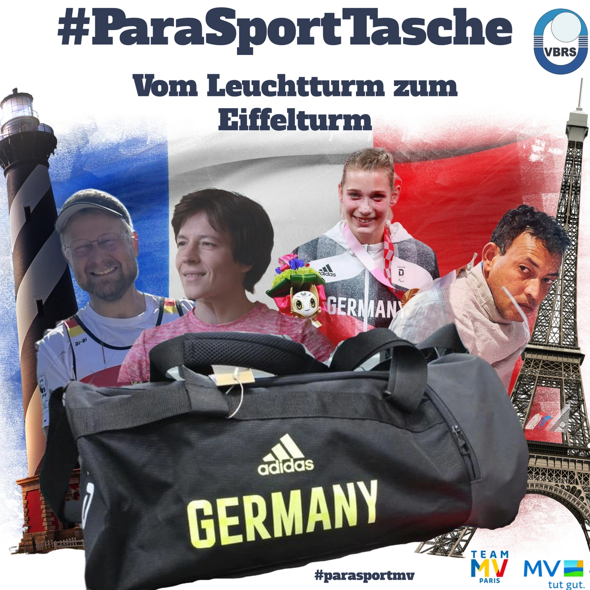 TEAM MV Paris – „Eine #ParaSportTasche vom Leuchtturm zum Eiffelturm“