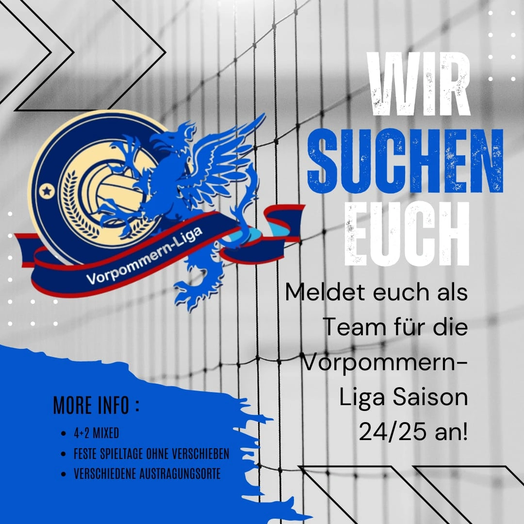 Mixed-Mannschaften für die Vorpommern-Liga gesucht