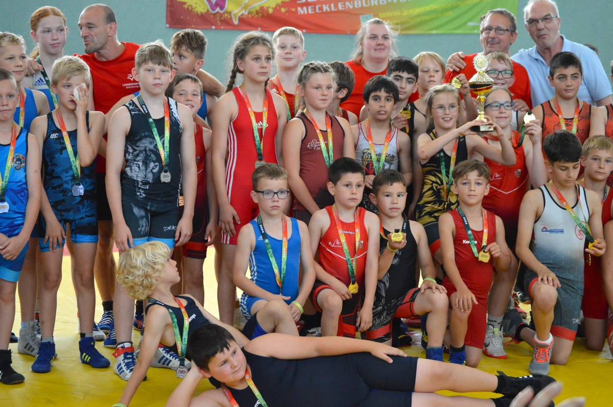 Junge Ringer bei Landesjugendsportspielen aktiv