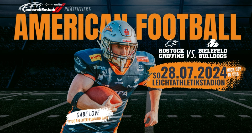 AUTOWELT Gameday – Griffins empfangen Bielefeld Bulldogs