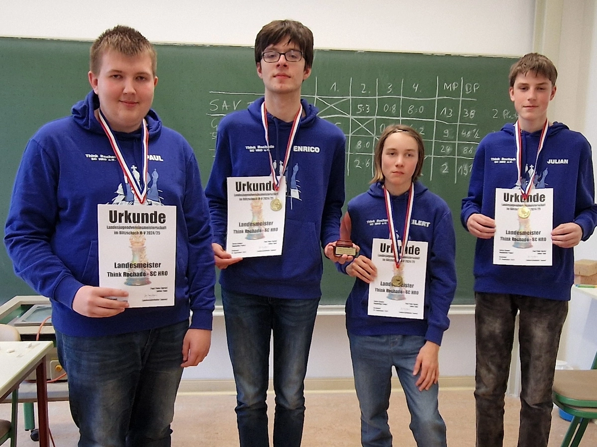 Kinder und Jugendliche des Schachzentrums Rostock starten in die Saison