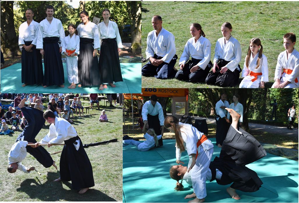 Kampfkunsttraining und Vorführung im Rostock Zoo