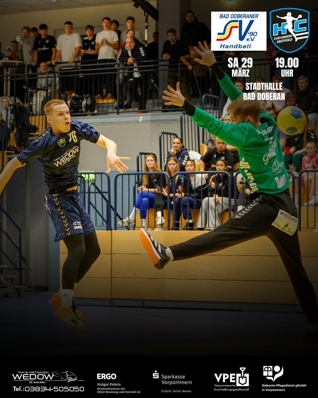 Letztes Auswärtsspiel der Saison für Greifswalder Handballer