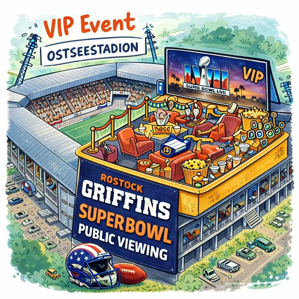 Public Viewing im Ostseestadion – Super Bowl 2026 mit den Griffins