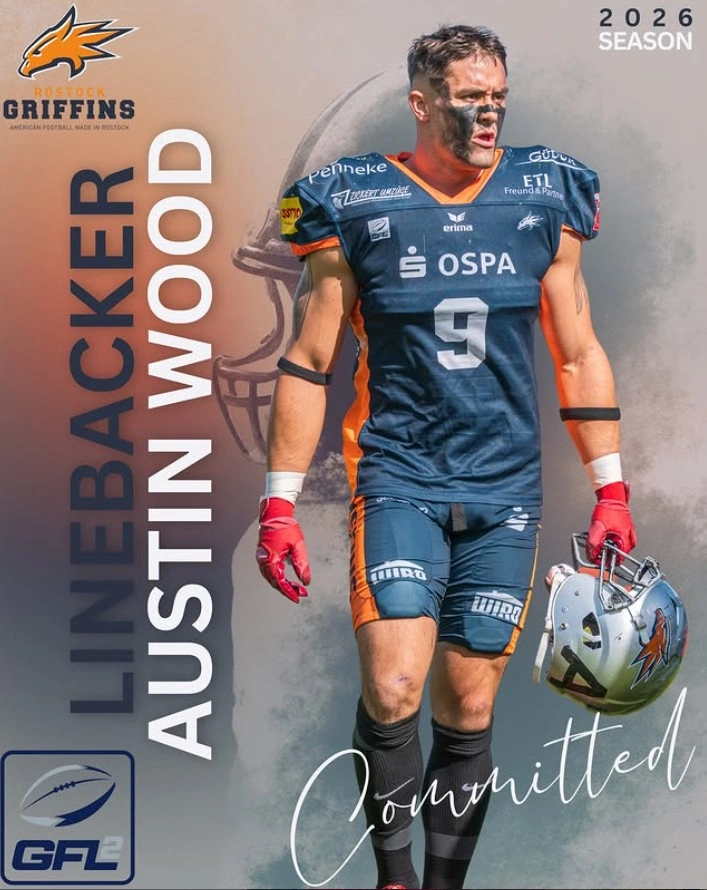 Player News – Austin Wood bleibt ein Griffins
