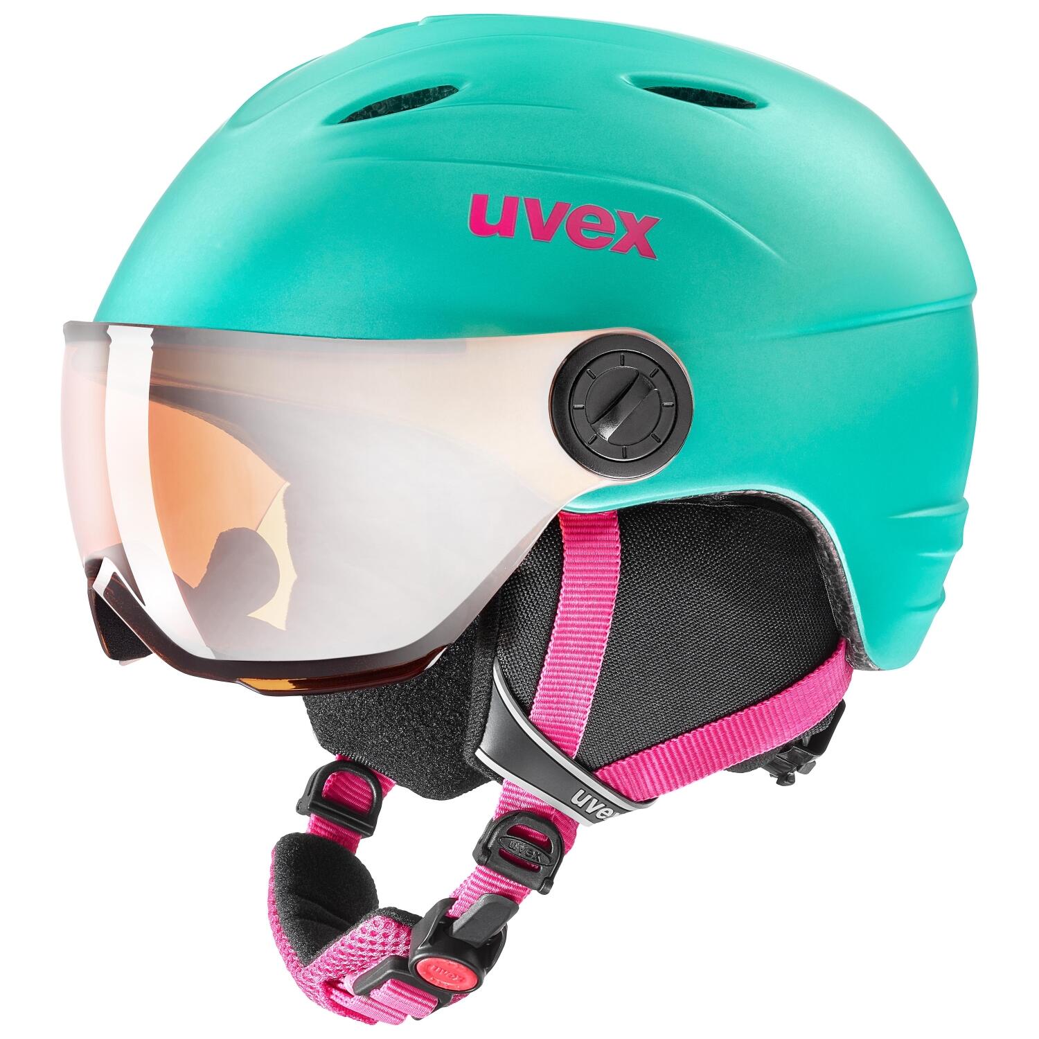 uvex Junior Visor Pro Kinderskihelm (Größe: 54-56 cm, 70 mint mat) |  MV-Sport.de