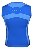 NORDE Herren Funktionswäsche Thermoaktiv Atmungsaktiv Base Layer Tank Top Ärmelloses T-Shirt Outdoor Radsport Running (Schwarz, L) -