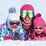 HAMSWAN SNOW-5101 Skibrille Anti-Fog Double Objektiv UV400 Schutz abnehmbare OTG für Skifahren / Klettern / Schneemobile (Vergoldung) - 7