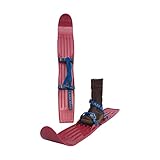 Kinderski für Tricks, Lernen und Spaß im Schnee für Größe 24-41 - flexibel, bequem u. sicher an allen Schuhen/Stiefeln - hochwertigen Anschnallriemen - ideale Plastik-skis für Kinder (Pink) - 2