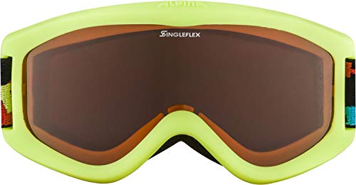 Alpina Kinder Skibrille Carvy 2.0, lime, One Size, 7076471 - 2