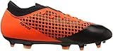 Puma Unisex-Kinder Future 2.4 FG/AG JR Fußballschuhe, Schwarz Black-Shocking Orange 02, 35 EU - 6