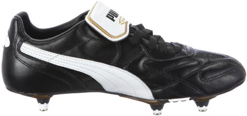 Puma King Pro SG, Unisex-Erwachsene Fußballschuhe, Schwarz (black-white-team gold 01), 38 EU (5 Erwachsene UK) - 6