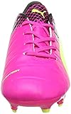 Puma EvoPower 1.3 Tricks FG Jr, Unisex-Kinder Fußballschuhe, Pink (Pink glo-Safety Yellow-Black 01), 37 EU (4 Kinder UK) - 4