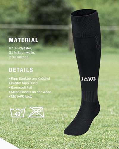 Jako Herren Stutzenstrumpf Glasgow 2.0, Schwarz - 4