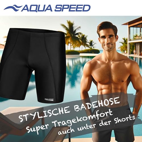 Aqua Speed Herren Badehose Schwimmhose UV-Schutz Chlor resistent 