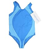 Aquarti Mädchen Badeanzug Ringerrücken Schwimmanzug , Farbe: Blau / Hellblau, Größe: 152 - 4