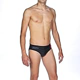 ARES5 Arena Herren Badehose Slip Hypnos, Black-Shadow Grey-Red, 6 - 2