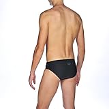 ARES5 Arena Herren Badehose Slip Hypnos, Black-Shadow Grey-Red, 6 - 4