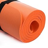 Readaeer® Fitnessmatte Yogini für Gymnastik Yoga Pilates 183 x 61 x 1,0 cm mit Tasche und Tragegurt(orange) - 6