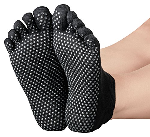Yoga Socken / Pilates Socks / Stoppersocken, Schwarz